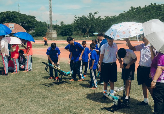 ภาพกิจกรรม  คณะวิทยาศาสตร์และเทคโนโลยี การแข่งขันจรวดขวดน้ำ งานสัปดาห์วิทยาศาสตร์แห่งชาติ ส่วนภูมิภาค ประจำปี 2567