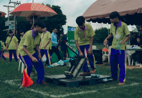 ภาพกิจกรรม  คณะวิทยาศาสตร์และเทคโนโลยี การแข่งขันจรวดขวดน้ำ งานสัปดาห์วิทยาศาสตร์แห่งชาติ ส่วนภูมิภาค ประจำปี 2567