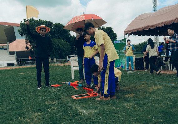 ภาพกิจกรรม  คณะวิทยาศาสตร์และเทคโนโลยี การแข่งขันจรวดขวดน้ำ งานสัปดาห์วิทยาศาสตร์แห่งชาติ ส่วนภูมิภาค ประจำปี 2567