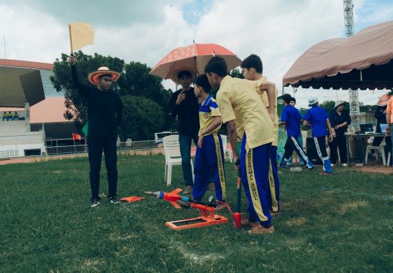 ภาพกิจกรรม  คณะวิทยาศาสตร์และเทคโนโลยี การแข่งขันจรวดขวดน้ำ งานสัปดาห์วิทยาศาสตร์แห่งชาติ ส่วนภูมิภาค ประจำปี 2567