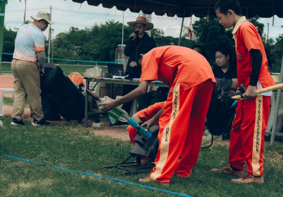 ภาพกิจกรรม  คณะวิทยาศาสตร์และเทคโนโลยี การแข่งขันจรวดขวดน้ำ งานสัปดาห์วิทยาศาสตร์แห่งชาติ ส่วนภูมิภาค ประจำปี 2567