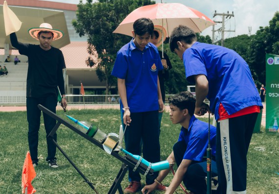 ภาพกิจกรรม  คณะวิทยาศาสตร์และเทคโนโลยี การแข่งขันจรวดขวดน้ำ งานสัปดาห์วิทยาศาสตร์แห่งชาติ ส่วนภูมิภาค ประจำปี 2567