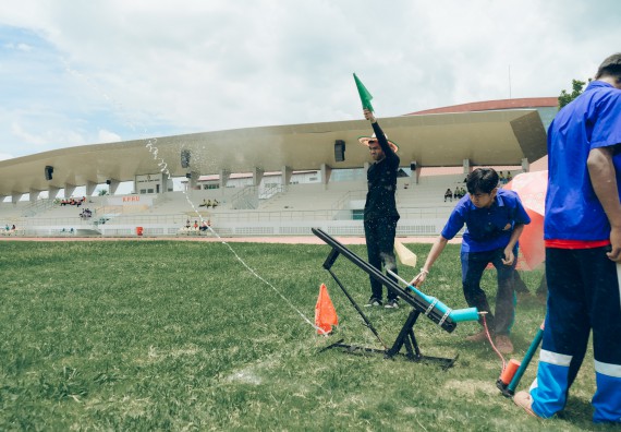 ภาพกิจกรรม  คณะวิทยาศาสตร์และเทคโนโลยี การแข่งขันจรวดขวดน้ำ งานสัปดาห์วิทยาศาสตร์แห่งชาติ ส่วนภูมิภาค ประจำปี 2567