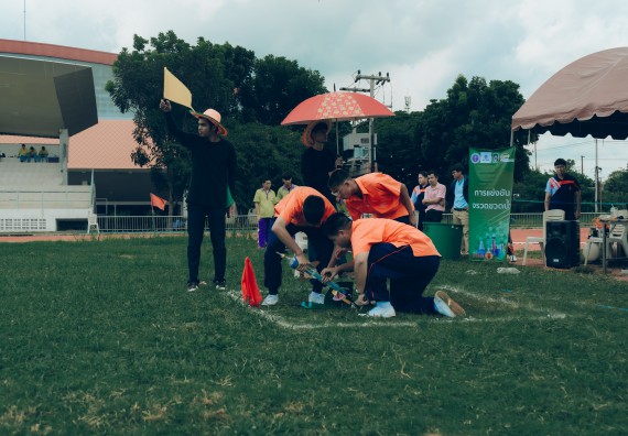 ภาพกิจกรรม  คณะวิทยาศาสตร์และเทคโนโลยี การแข่งขันจรวดขวดน้ำ งานสัปดาห์วิทยาศาสตร์แห่งชาติ ส่วนภูมิภาค ประจำปี 2567