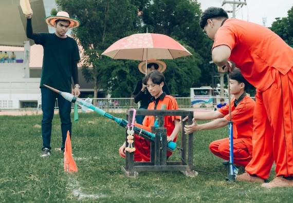 ภาพกิจกรรม  คณะวิทยาศาสตร์และเทคโนโลยี การแข่งขันจรวดขวดน้ำ งานสัปดาห์วิทยาศาสตร์แห่งชาติ ส่วนภูมิภาค ประจำปี 2567