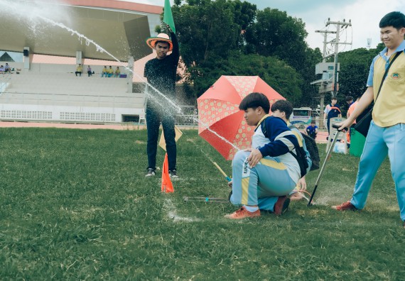 ภาพกิจกรรม  คณะวิทยาศาสตร์และเทคโนโลยี การแข่งขันจรวดขวดน้ำ งานสัปดาห์วิทยาศาสตร์แห่งชาติ ส่วนภูมิภาค ประจำปี 2567