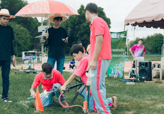 ภาพกิจกรรม  คณะวิทยาศาสตร์และเทคโนโลยี การแข่งขันจรวดขวดน้ำ งานสัปดาห์วิทยาศาสตร์แห่งชาติ ส่วนภูมิภาค ประจำปี 2567