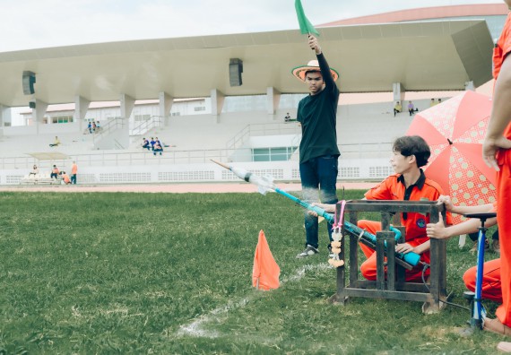 ภาพกิจกรรม  คณะวิทยาศาสตร์และเทคโนโลยี การแข่งขันจรวดขวดน้ำ งานสัปดาห์วิทยาศาสตร์แห่งชาติ ส่วนภูมิภาค ประจำปี 2567