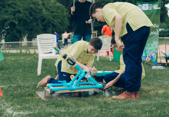 ภาพกิจกรรม  คณะวิทยาศาสตร์และเทคโนโลยี การแข่งขันจรวดขวดน้ำ งานสัปดาห์วิทยาศาสตร์แห่งชาติ ส่วนภูมิภาค ประจำปี 2567