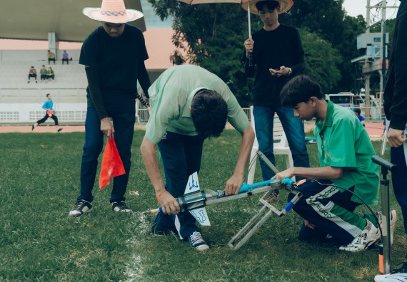 ภาพกิจกรรม  คณะวิทยาศาสตร์และเทคโนโลยี การแข่งขันจรวดขวดน้ำ งานสัปดาห์วิทยาศาสตร์แห่งชาติ ส่วนภูมิภาค ประจำปี 2567