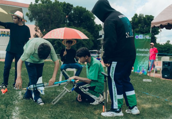 ภาพกิจกรรม  คณะวิทยาศาสตร์และเทคโนโลยี การแข่งขันจรวดขวดน้ำ งานสัปดาห์วิทยาศาสตร์แห่งชาติ ส่วนภูมิภาค ประจำปี 2567