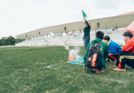 ภาพกิจกรรม  คณะวิทยาศาสตร์และเทคโนโลยี การแข่งขันจรวดขวดน้ำ งานสัปดาห์วิทยาศาสตร์แห่งชาติ ส่วนภูมิภาค ประจำปี 2567