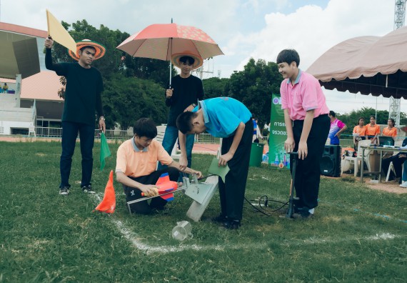 ภาพกิจกรรม  คณะวิทยาศาสตร์และเทคโนโลยี การแข่งขันจรวดขวดน้ำ งานสัปดาห์วิทยาศาสตร์แห่งชาติ ส่วนภูมิภาค ประจำปี 2567