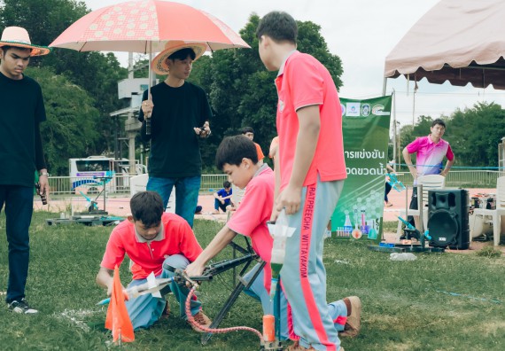 ภาพกิจกรรม  คณะวิทยาศาสตร์และเทคโนโลยี การแข่งขันจรวดขวดน้ำ งานสัปดาห์วิทยาศาสตร์แห่งชาติ ส่วนภูมิภาค ประจำปี 2567