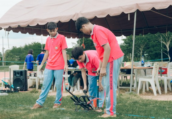 ภาพกิจกรรม  คณะวิทยาศาสตร์และเทคโนโลยี การแข่งขันจรวดขวดน้ำ งานสัปดาห์วิทยาศาสตร์แห่งชาติ ส่วนภูมิภาค ประจำปี 2567