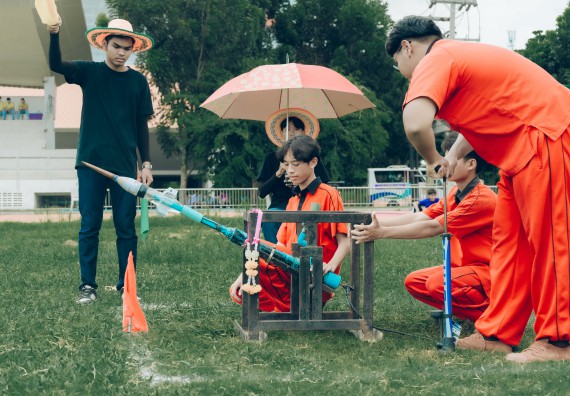 ภาพกิจกรรม  คณะวิทยาศาสตร์และเทคโนโลยี การแข่งขันจรวดขวดน้ำ งานสัปดาห์วิทยาศาสตร์แห่งชาติ ส่วนภูมิภาค ประจำปี 2567