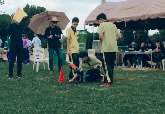 ภาพกิจกรรม  คณะวิทยาศาสตร์และเทคโนโลยี การแข่งขันจรวดขวดน้ำ งานสัปดาห์วิทยาศาสตร์แห่งชาติ ส่วนภูมิภาค ประจำปี 2567