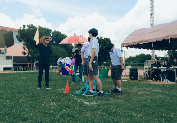 ภาพกิจกรรม  คณะวิทยาศาสตร์และเทคโนโลยี การแข่งขันจรวดขวดน้ำ งานสัปดาห์วิทยาศาสตร์แห่งชาติ ส่วนภูมิภาค ประจำปี 2567