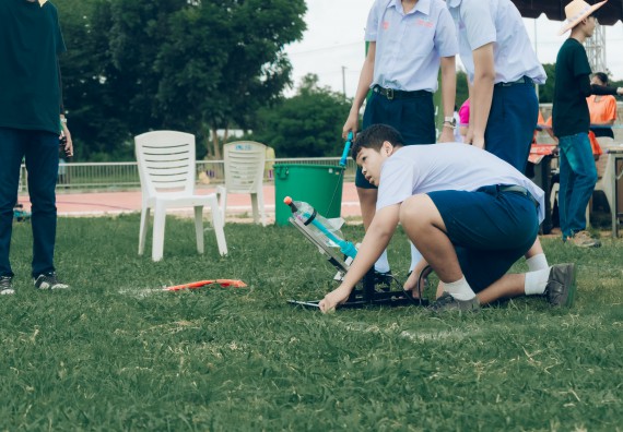 ภาพกิจกรรม  คณะวิทยาศาสตร์และเทคโนโลยี การแข่งขันจรวดขวดน้ำ งานสัปดาห์วิทยาศาสตร์แห่งชาติ ส่วนภูมิภาค ประจำปี 2567