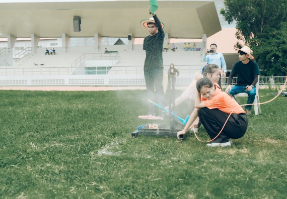 ภาพกิจกรรม  คณะวิทยาศาสตร์และเทคโนโลยี การแข่งขันจรวดขวดน้ำ งานสัปดาห์วิทยาศาสตร์แห่งชาติ ส่วนภูมิภาค ประจำปี 2567