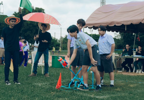 ภาพกิจกรรม  คณะวิทยาศาสตร์และเทคโนโลยี การแข่งขันจรวดขวดน้ำ งานสัปดาห์วิทยาศาสตร์แห่งชาติ ส่วนภูมิภาค ประจำปี 2567