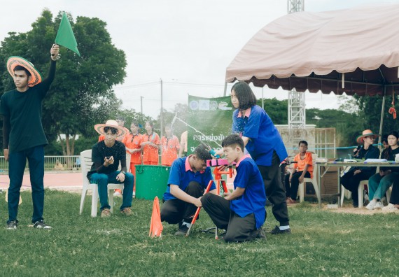 ภาพกิจกรรม  คณะวิทยาศาสตร์และเทคโนโลยี การแข่งขันจรวดขวดน้ำ งานสัปดาห์วิทยาศาสตร์แห่งชาติ ส่วนภูมิภาค ประจำปี 2567