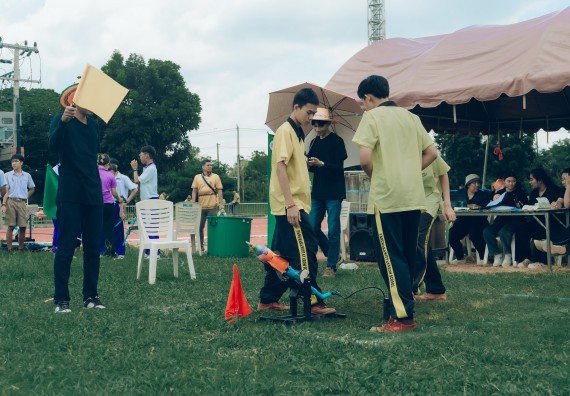 ภาพกิจกรรม  คณะวิทยาศาสตร์และเทคโนโลยี การแข่งขันจรวดขวดน้ำ งานสัปดาห์วิทยาศาสตร์แห่งชาติ ส่วนภูมิภาค ประจำปี 2567
