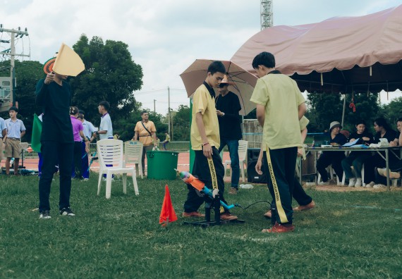 ภาพกิจกรรม  คณะวิทยาศาสตร์และเทคโนโลยี การแข่งขันจรวดขวดน้ำ งานสัปดาห์วิทยาศาสตร์แห่งชาติ ส่วนภูมิภาค ประจำปี 2567