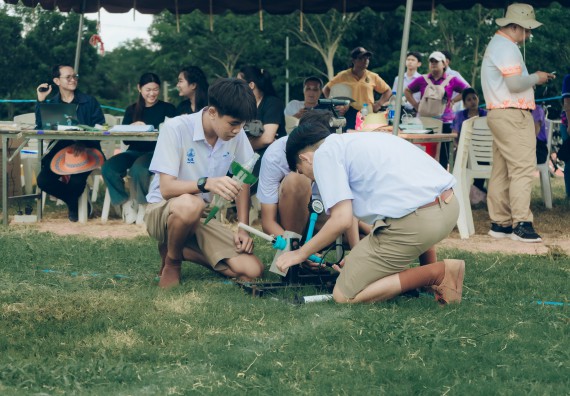 ภาพกิจกรรม  คณะวิทยาศาสตร์และเทคโนโลยี การแข่งขันจรวดขวดน้ำ งานสัปดาห์วิทยาศาสตร์แห่งชาติ ส่วนภูมิภาค ประจำปี 2567