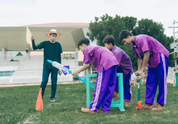 ภาพกิจกรรม  คณะวิทยาศาสตร์และเทคโนโลยี การแข่งขันจรวดขวดน้ำ งานสัปดาห์วิทยาศาสตร์แห่งชาติ ส่วนภูมิภาค ประจำปี 2567