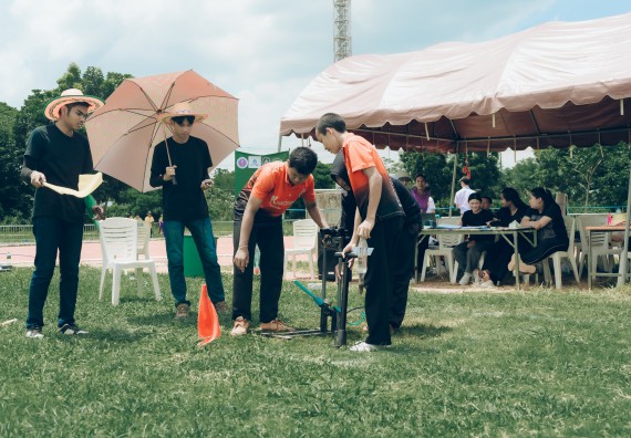 ภาพกิจกรรม  คณะวิทยาศาสตร์และเทคโนโลยี การแข่งขันจรวดขวดน้ำ งานสัปดาห์วิทยาศาสตร์แห่งชาติ ส่วนภูมิภาค ประจำปี 2567