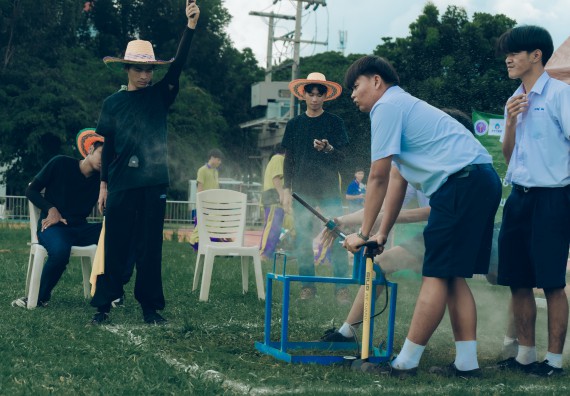 ภาพกิจกรรม  คณะวิทยาศาสตร์และเทคโนโลยี การแข่งขันจรวดขวดน้ำ งานสัปดาห์วิทยาศาสตร์แห่งชาติ ส่วนภูมิภาค ประจำปี 2567