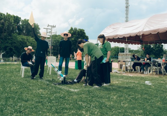 ภาพกิจกรรม  คณะวิทยาศาสตร์และเทคโนโลยี การแข่งขันจรวดขวดน้ำ งานสัปดาห์วิทยาศาสตร์แห่งชาติ ส่วนภูมิภาค ประจำปี 2567