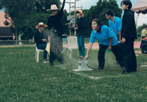 ภาพกิจกรรม  คณะวิทยาศาสตร์และเทคโนโลยี การแข่งขันจรวดขวดน้ำ งานสัปดาห์วิทยาศาสตร์แห่งชาติ ส่วนภูมิภาค ประจำปี 2567