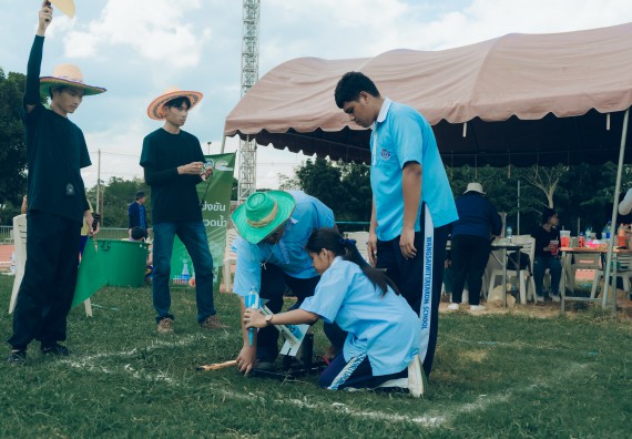 ภาพกิจกรรม  คณะวิทยาศาสตร์และเทคโนโลยี การแข่งขันจรวดขวดน้ำ งานสัปดาห์วิทยาศาสตร์แห่งชาติ ส่วนภูมิภาค ประจำปี 2567