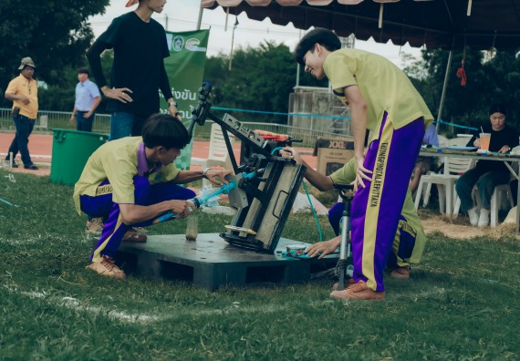 ภาพกิจกรรม  คณะวิทยาศาสตร์และเทคโนโลยี การแข่งขันจรวดขวดน้ำ งานสัปดาห์วิทยาศาสตร์แห่งชาติ ส่วนภูมิภาค ประจำปี 2567