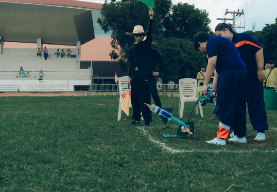 ภาพกิจกรรม  คณะวิทยาศาสตร์และเทคโนโลยี การแข่งขันจรวดขวดน้ำ งานสัปดาห์วิทยาศาสตร์แห่งชาติ ส่วนภูมิภาค ประจำปี 2567