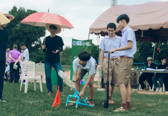 ภาพกิจกรรม  คณะวิทยาศาสตร์และเทคโนโลยี การแข่งขันจรวดขวดน้ำ งานสัปดาห์วิทยาศาสตร์แห่งชาติ ส่วนภูมิภาค ประจำปี 2567