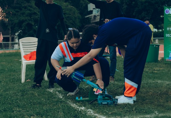 ภาพกิจกรรม  คณะวิทยาศาสตร์และเทคโนโลยี การแข่งขันจรวดขวดน้ำ งานสัปดาห์วิทยาศาสตร์แห่งชาติ ส่วนภูมิภาค ประจำปี 2567