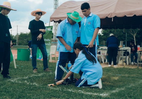 ภาพกิจกรรม  คณะวิทยาศาสตร์และเทคโนโลยี การแข่งขันจรวดขวดน้ำ งานสัปดาห์วิทยาศาสตร์แห่งชาติ ส่วนภูมิภาค ประจำปี 2567