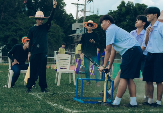 ภาพกิจกรรม  คณะวิทยาศาสตร์และเทคโนโลยี การแข่งขันจรวดขวดน้ำ งานสัปดาห์วิทยาศาสตร์แห่งชาติ ส่วนภูมิภาค ประจำปี 2567