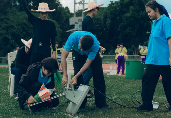 ภาพกิจกรรม  คณะวิทยาศาสตร์และเทคโนโลยี การแข่งขันจรวดขวดน้ำ งานสัปดาห์วิทยาศาสตร์แห่งชาติ ส่วนภูมิภาค ประจำปี 2567