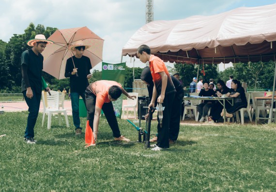 ภาพกิจกรรม  คณะวิทยาศาสตร์และเทคโนโลยี การแข่งขันจรวดขวดน้ำ งานสัปดาห์วิทยาศาสตร์แห่งชาติ ส่วนภูมิภาค ประจำปี 2567