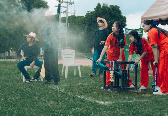 ภาพกิจกรรม  คณะวิทยาศาสตร์และเทคโนโลยี การแข่งขันจรวดขวดน้ำ งานสัปดาห์วิทยาศาสตร์แห่งชาติ ส่วนภูมิภาค ประจำปี 2567