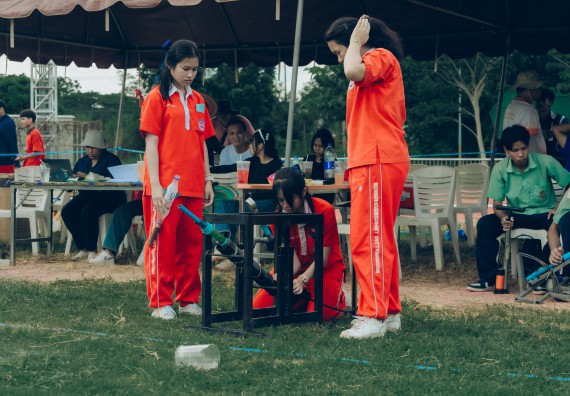 ภาพกิจกรรม  คณะวิทยาศาสตร์และเทคโนโลยี การแข่งขันจรวดขวดน้ำ งานสัปดาห์วิทยาศาสตร์แห่งชาติ ส่วนภูมิภาค ประจำปี 2567