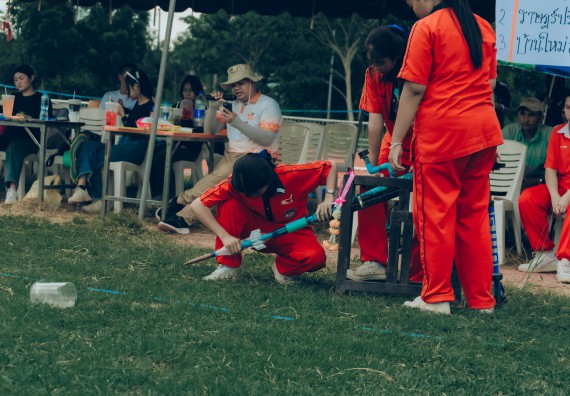 ภาพกิจกรรม  คณะวิทยาศาสตร์และเทคโนโลยี การแข่งขันจรวดขวดน้ำ งานสัปดาห์วิทยาศาสตร์แห่งชาติ ส่วนภูมิภาค ประจำปี 2567