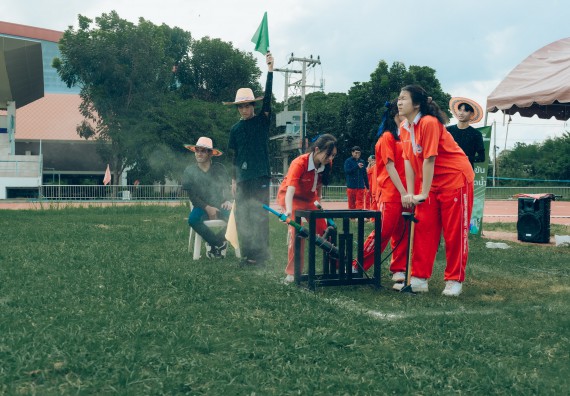 ภาพกิจกรรม  คณะวิทยาศาสตร์และเทคโนโลยี การแข่งขันจรวดขวดน้ำ งานสัปดาห์วิทยาศาสตร์แห่งชาติ ส่วนภูมิภาค ประจำปี 2567