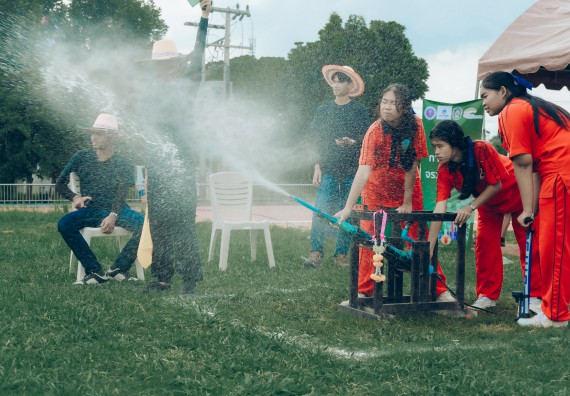 ภาพกิจกรรม  คณะวิทยาศาสตร์และเทคโนโลยี การแข่งขันจรวดขวดน้ำ งานสัปดาห์วิทยาศาสตร์แห่งชาติ ส่วนภูมิภาค ประจำปี 2567