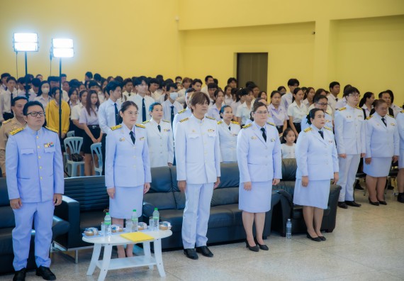 ภาพกิจกรรม  คณะวิทยาศาสตร์และเทคโนโลยี พิธีถวายพานพุ่มสักการะ “พระบิดาแห่งวิทยาศาสตร์ไทย” และพิธีมอบรางวัลเชิดชูเกียรติ งานสัปดาห์วิทยาศาสตร์แห่งชาติ ส่วนภูมิภาค ประจำปี 2567