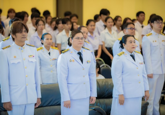 ภาพกิจกรรม  คณะวิทยาศาสตร์และเทคโนโลยี พิธีถวายพานพุ่มสักการะ “พระบิดาแห่งวิทยาศาสตร์ไทย” และพิธีมอบรางวัลเชิดชูเกียรติ งานสัปดาห์วิทยาศาสตร์แห่งชาติ ส่วนภูมิภาค ประจำปี 2567